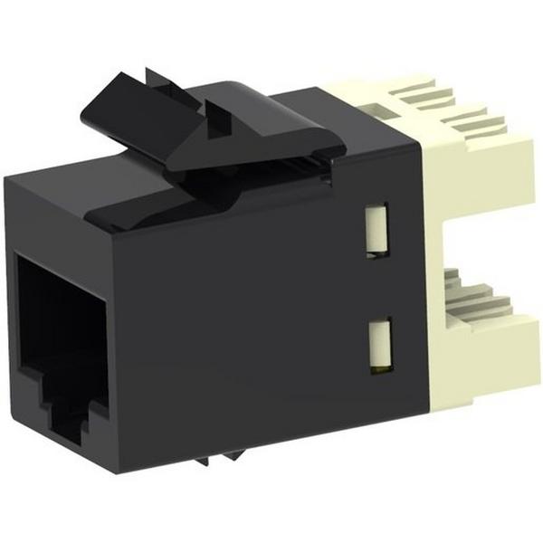 Cat 6A UTP RJ45 Jack W/O Dust Cover Black, Ideal Electrical Catalogue Data Communications Copper Modular Connector - Construction Supplies Australia