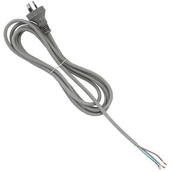 10A Plugtop With 3 Core Flex 1.7M Grey, Ideal Electrical Catalogue Electrical Appliances Power Leads Power Cord - Construction Supplies Australia