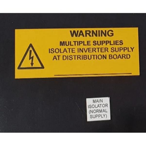 Add-On Solar Label Kit For DC Grid Connect Kits, Ideal Electrical Catalogue Energy Management Solar Balance Of System Solar Balance Of System - Construction Supplies Australia