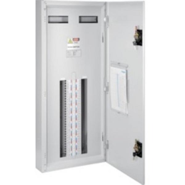 60 Pole Board With 250A Isolator Switch, Ideal Electrical Catalogue Power Distribution Distribution Boards Small Distribution Board - Construction Supplies Australia