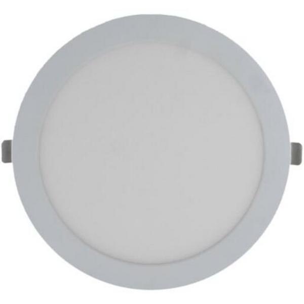 Downlight LED 18W Tri Colour 1590Lm IP20 Dim 55-175mm White Studio, Ideal Electrical Catalogue Light Fittings Downlight Downlight Spot Floodlight - Construction Supplies Australia