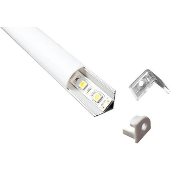 Profile Aluminium Corner 2M, Ideal Electrical Catalogue Light Fittings Accessories Mechanical Accessories Spare Parts For Luminaires - Construction Supplies Australia