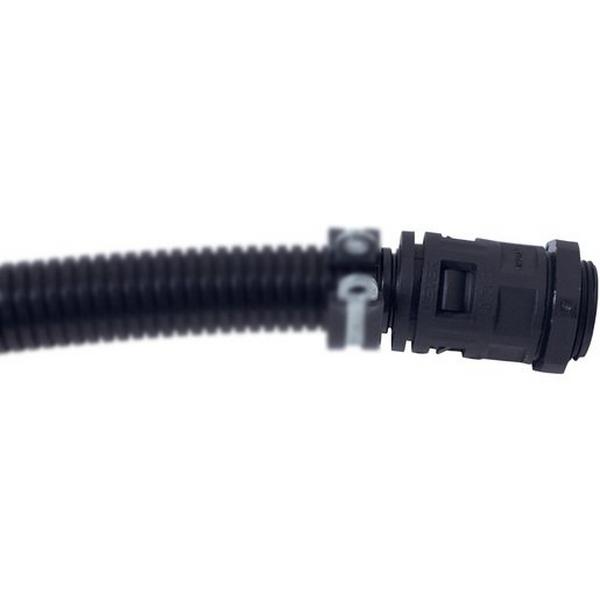 Nylon Quick Connector Straight Black IP66 32mm M32, Ideal Electrical Catalogue Cable Management Conduit Rigid Connection Bends - Construction Supplies Australia