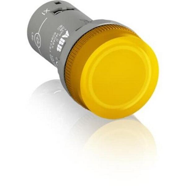 Pilot Lamp Yellow LED 24V AC/DC, Ideal Electrical Catalogue Industrial Sight Sound Indicator Light Complete - Construction Supplies Australia
