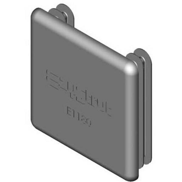 End Cap Plastic Suit E1000 + E2000 Channel 41mm X 41mm, Ideal Electrical Catalogue Cable Management Channel Strut Protective Cap Cover For Mounting Rail Profile - Construction Supplies Australia