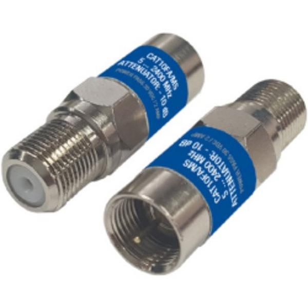Attenuator F Male To F Female 10Db, Ideal Electrical Catalogue Av Security Detection Antennas Level Adjuster - Construction Supplies Australia