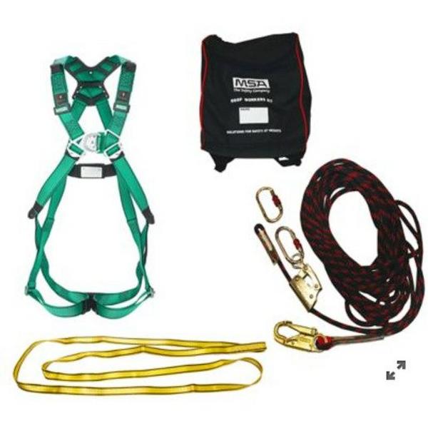 Fall Arrest Roof Kit Workman 5 Piece, Ideal Electrical Catalogue Safety Personal Protection Safety Harness - Construction Supplies Australia