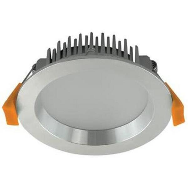 DOWNLIGHT LED 13W TRI COLOUR 800LM IP44 DIM 90MM ROUND ALUM DECO, Ideal Electrical Catalogue Light Fittings Downlight Downlight Spot Floodlight - Construction Supplies Australia