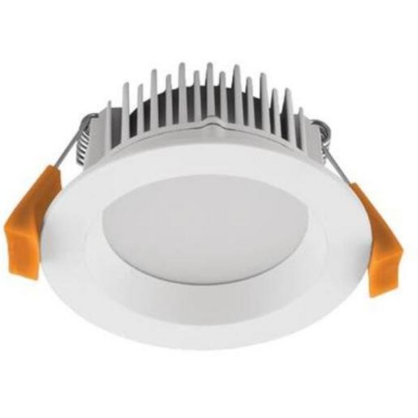 DOWNLIGHT LED 8W TRI COLOUR 700LM IP44 DIM 70-75MM WHITE DECO, Ideal Electrical Catalogue Light Fittings Downlight Downlight Spot Floodlight - Construction Supplies Australia