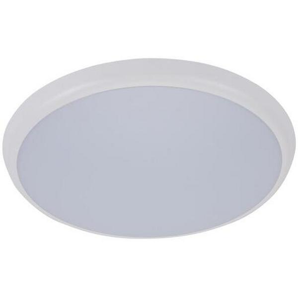 Oyster LED 25W Tri Colour 300mm Round IP54 White, Ideal Electrical Catalogue Light Fittings Ceiling Wall Lighting Ceiling Wall Luminaire - Construction Supplies Australia