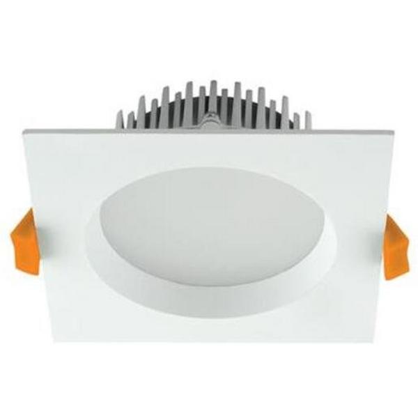 Downlight LED 13W Tri Colour 800Lm IP44 Dim 90mm Square White Deco, Ideal Electrical Catalogue Light Fittings Downlight Downlight Spot Floodlight - Construction Supplies Australia