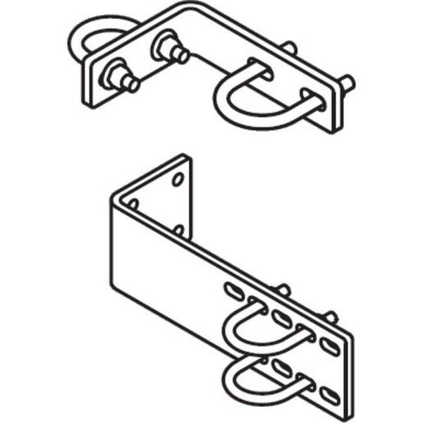 MOUNTING KIT S12/H12 1XMB2 U-BOLT AND 1XMB5A BOLT HDG, Ideal Electrical Catalogue Cable Management Cable Support Tube Cable Bracket For Cable Support System - Construction Supplies Australia