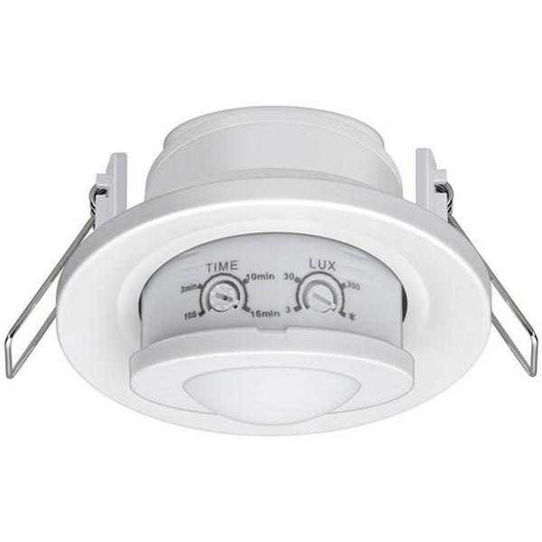 SENSOR MICROWAVE 8M 360 DEGREE IP20 REC MOUNT ADJ WHITE, Ideal Electrical Catalogue Light Fittings Control Gear Lighting Control System Component - Construction Supplies Australia