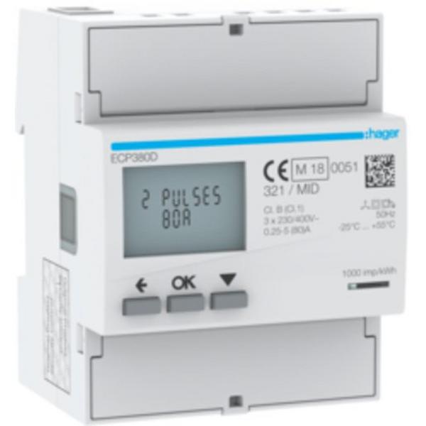 3Ph Kwhmeter Direct 80A 4M S0 Mid, Ideal Electrical Catalogue Industrial Meters Kilowatt Hour Meter - Construction Supplies Australia