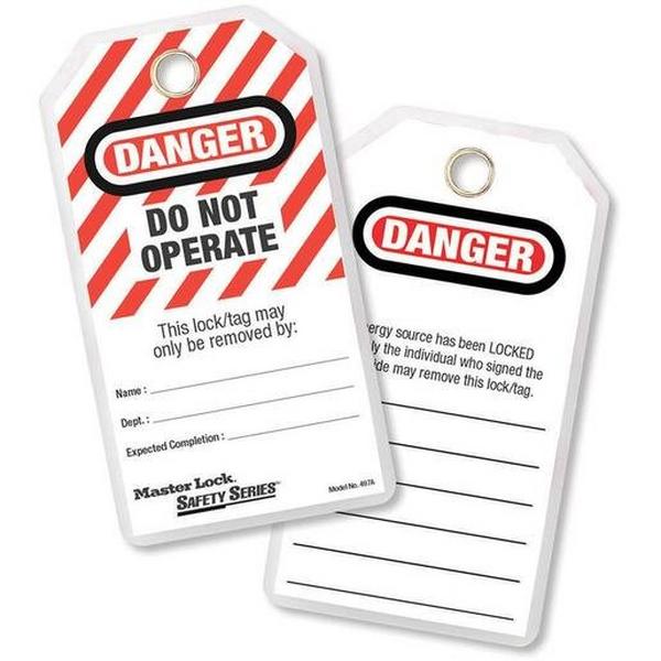 Danger Tags (Pack 12), Ideal Electrical Catalogue Hardware Warning Signing Plate Warning Sign And Labels - Construction Supplies Australia