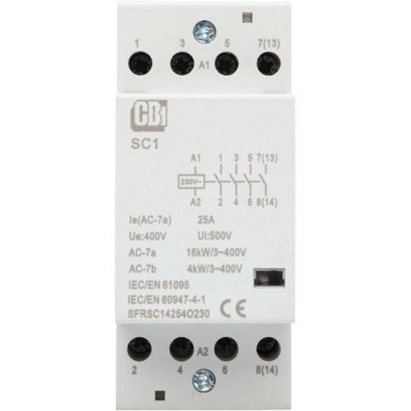 Contactor 230V 4P N/Closed 25A, Ideal Electrical Catalogue Industrial Contactor Overload Contactor Relay - Construction Supplies Australia