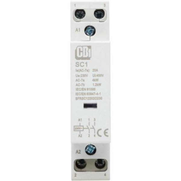 Contactor 230V 2P N/Open 20A, Ideal Electrical Catalogue Industrial Contactor Overload Contactor Relay - Construction Supplies Australia