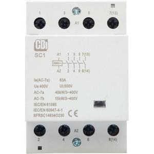 CONTACTOR 230V 4P N/OPEN 63A