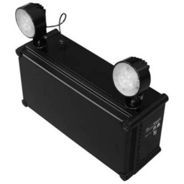 Emergency Floodlight LED 2Lt Black Clevertest, Ideal Electrical Catalogue Light Fittings Emergency Exit Emergency Luminaire - Construction Supplies Australia
