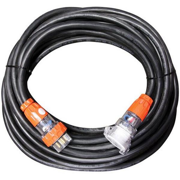30 METER THREE PHASE H07 LEAD 6MM X 30 METER FITTED WITH (56) 5 PIN PLUG+ SOCKET, Ideal Electrical Catalogue Electrical Appliances Power Leads Power Cord - Construction Supplies Australia