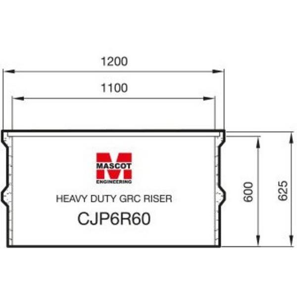 Grc Riser 1100Sq C/O X 600mm Deep Suit Cjp690 Pit, Ideal Electrical Catalogue Power Distribution Earth Inspection Pits Earth Inspection Pit - Construction Supplies Australia
