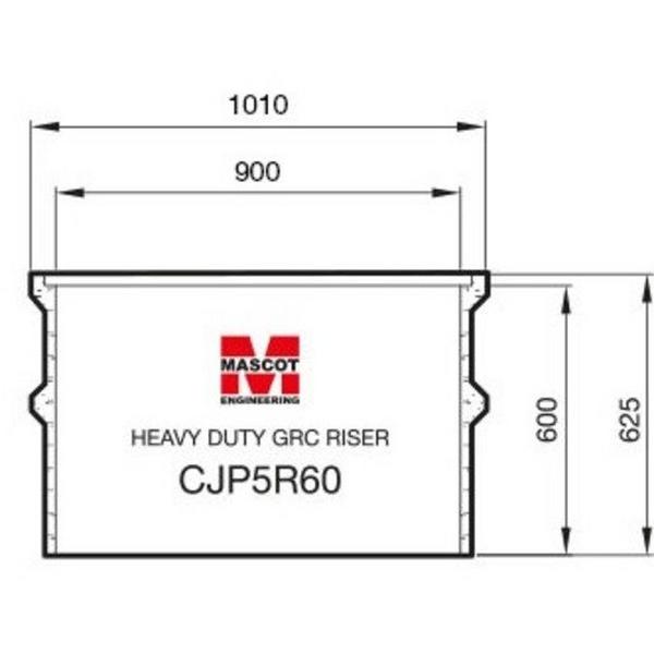 Grc Riser 900Sq C/O X 600mm Deep Suit Cjp560/575/590/599 Pit, Ideal Electrical Catalogue Power Distribution Earth Inspection Pits Earth Inspection Pit - Construction Supplies Australia