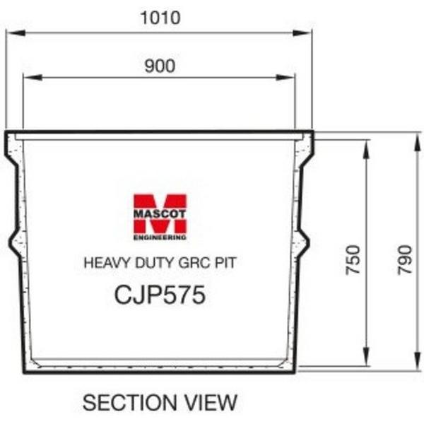 Grc Cable Pit 900Sq C/O 1000X1000X790mm Deep Overall, Ideal Electrical Catalogue Power Distribution Earth Inspection Pits Earth Inspection Pit - Construction Supplies Australia