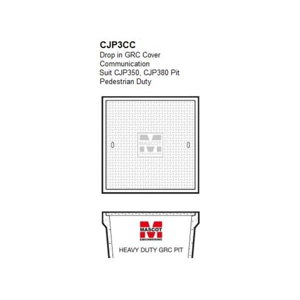 Drop In Communications Grc Cover 600Sq Suit Cjp350/380 Pit, Ideal Electrical Catalogue Power Distribution Earth Inspection Pits Pit Hole Cover - Construction Supplies Australia