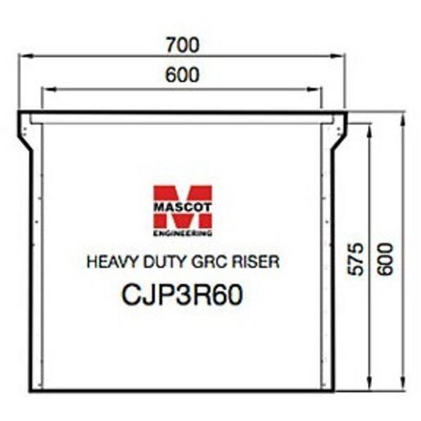 Grc Riser 600Sq C/O X 600mm Deep Suit Cjp350/380 Pit, Ideal Electrical Catalogue Power Distribution Earth Inspection Pits Earth Inspection Pit - Construction Supplies Australia