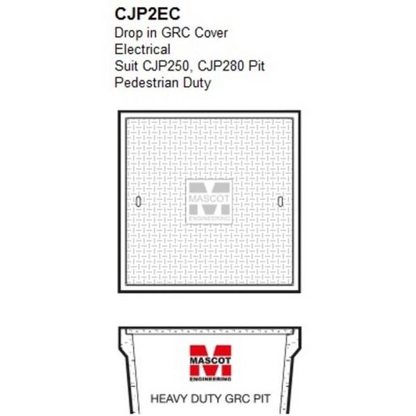Drop In Electricity Grc Cover 450Sq Suit Cjp250/280 Pit, Ideal Electrical Catalogue Power Distribution Earth Inspection Pits Pit Hole Cover - Construction Supplies Australia