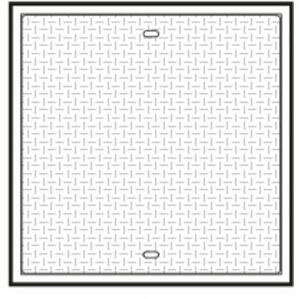 DROP IN STEEL LID 1100SQ CLASS A SUIT CJP690 PIT, Ideal Electrical Catalogue Power Distribution Earth Inspection Pits Pit Hole Cover - Construction Supplies Australia