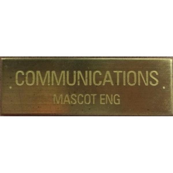 Brass Plate Engraved [Communications] 73X24mm, Ideal Electrical Catalogue Power Distribution Earth Inspection Pits Earth Inspection Pit - Construction Supplies Australia