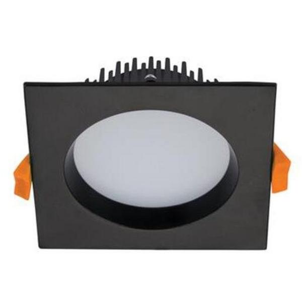 Downlight LED 13W Tri Colour 800Lm IP44 Dim 90mm Square Black Deco, Ideal Electrical Catalogue Light Fittings Downlight Downlight Spot Floodlight - Construction Supplies Australia