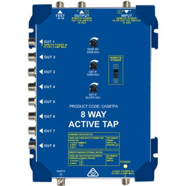 Tap Active 8 Way F Type 5 ... 2400 Mhz, Ideal Electrical Catalogue Av Security Detection Antennas Tap Off And Distributor - Construction Supplies Australia