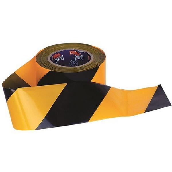Barricade Tape Yellow/Black 100M X 75mm, Ideal Electrical Catalogue Safety Site Safety Warning Tape - Construction Supplies Australia