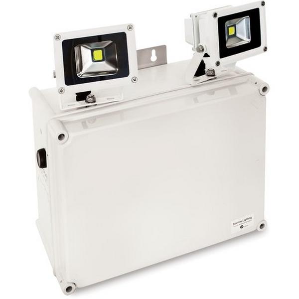 Emergency Floodlight Non Maintained LED 2X10W Lfp, Ideal Electrical Catalogue Light Fittings Emergency Exit Emergency Luminaire - Construction Supplies Australia