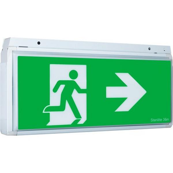 Exit LED Stainless Steel Pic Lifepo4 Jumbo Quickfit, Ideal Electrical Catalogue Light Fittings Emergency Exit Emergency Luminaire - Construction Supplies Australia