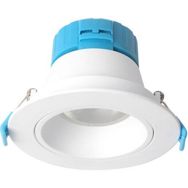 Downlight LED 9W Tri Colour 920Lm IP20 Dim 90mm White Adjustable Dular, Ideal Electrical Catalogue Light Fittings Downlight Downlight Spot Floodlight - Construction Supplies Australia
