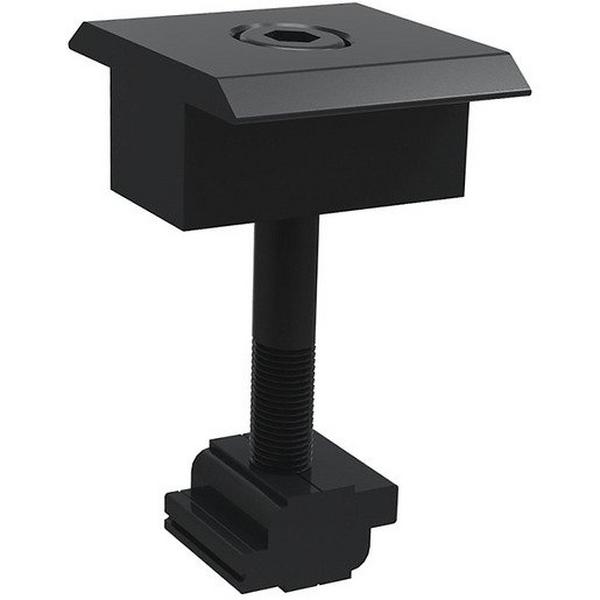 Pv-Ezrack Inter Clamp Standard 35mm Black, Ideal Electrical Catalogue Energy Management Solar Mounting Systems Solar Rail Mounting Components - Construction Supplies Australia