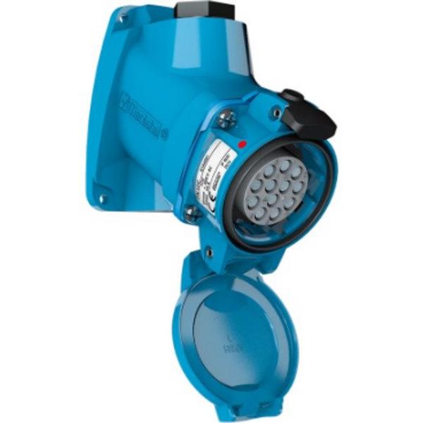 Socket Outlet (Female-Source) Pn12C Semi-Recessed Poly Blue, Ideal Electrical Catalogue Industrial Control Accessories Spare Parts For Controls - Construction Supplies Australia