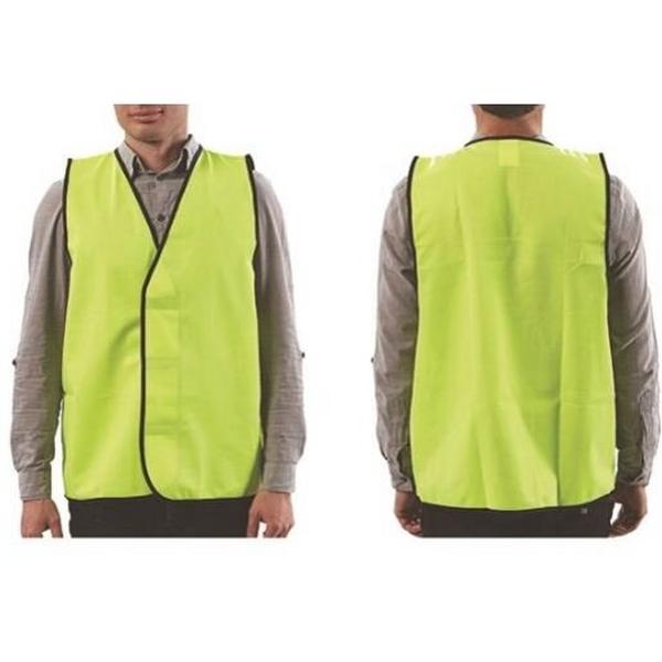 Safety Vest Yellow Day Time Use Only Size Xl, Ideal Electrical Catalogue Safety Workwear Safety Vests - Construction Supplies Australia