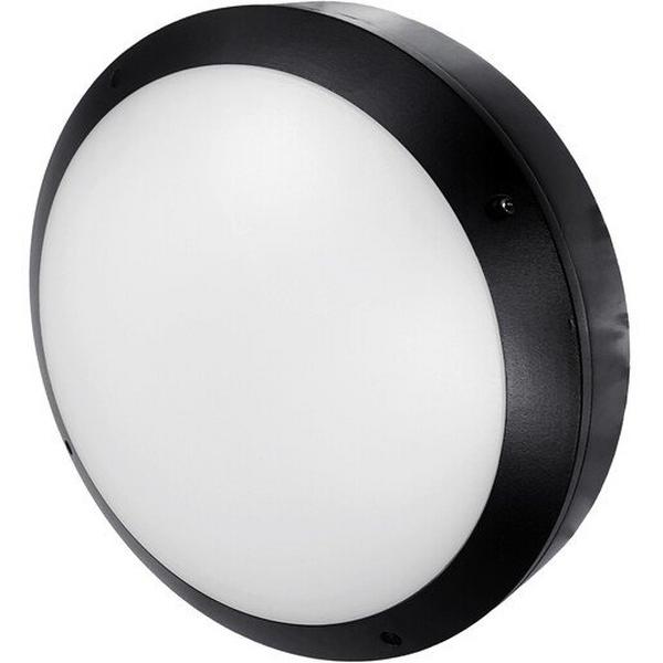 Bunker LED 20W Tri Colour 270mm Round Black M/Sen Dawn, Ideal Electrical Catalogue Light Fittings Ceiling Wall Lighting Ceiling Wall Luminaire - Construction Supplies Australia