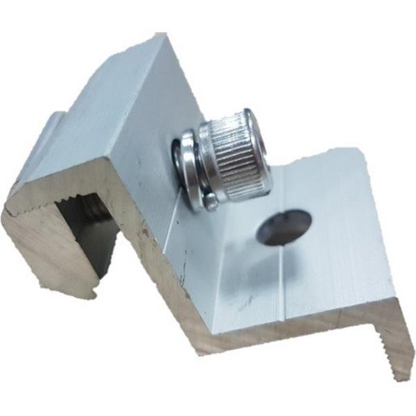 Mibet - End Clamp 35/40mm, Ideal Electrical Catalogue Energy Management Solar Mounting Systems Solar Rail Mounting Components - Construction Supplies Australia