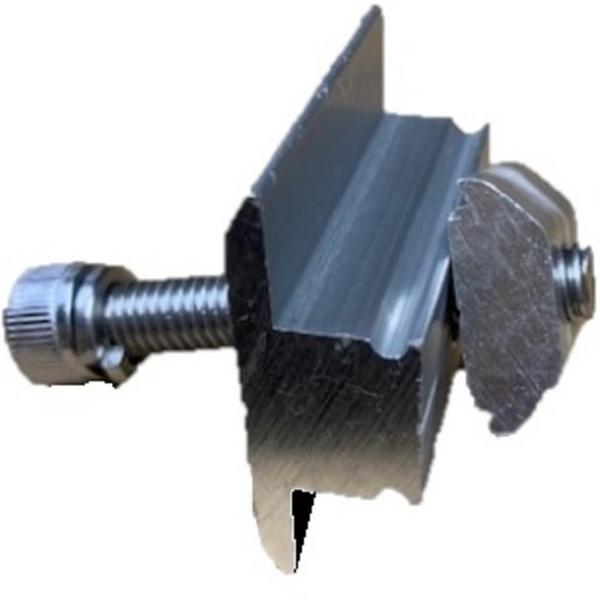 Mibet - Mid Clamp 35/40mm, Ideal Electrical Catalogue Energy Management Solar Mounting Systems Solar Rail Mounting Components - Construction Supplies Australia