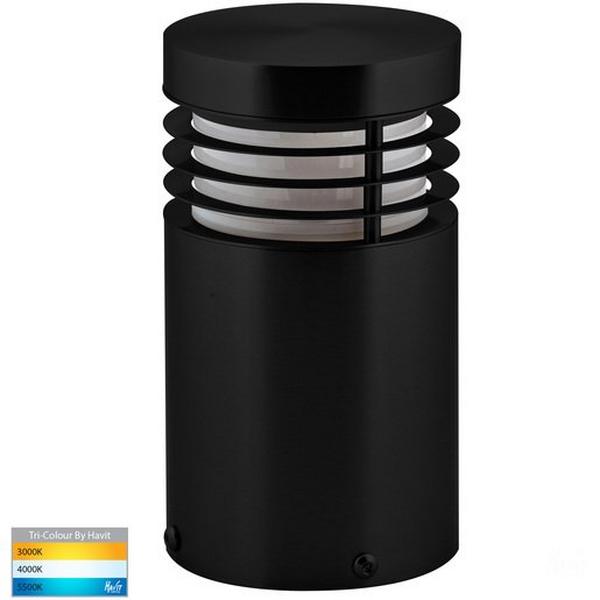 Bollard LED E27 9W Tri Colour 240V 190mm Black Mini, Ideal Electrical Catalogue Light Fittings Bollard Luminaire Bollard - Construction Supplies Australia