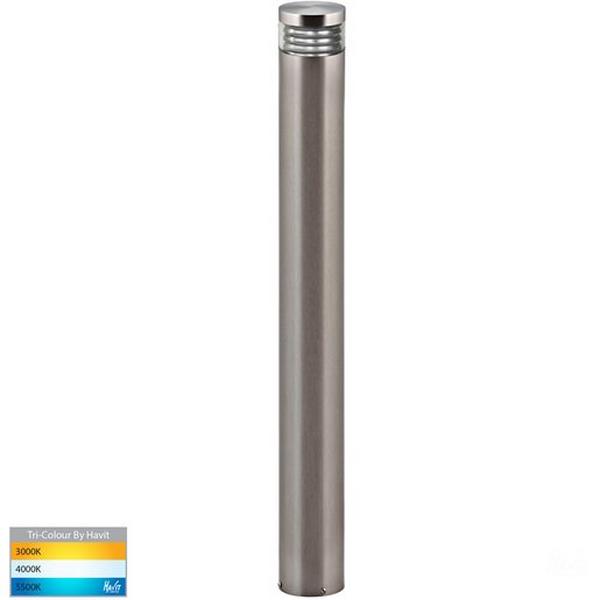BOLLARD LED MR16 5W TRI COLOUR 12VDC 900MM 316 SS MAXI 900, Ideal Electrical Catalogue Light Fittings Bollard Luminaire Bollard - Construction Supplies Australia