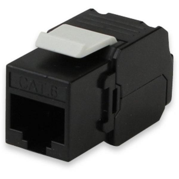 Outlet Mech Cat6 UTP RJ45 568A/B Keystone Black, Ideal Electrical Catalogue Data Communications Copper Modular Connector - Construction Supplies Australia