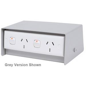 Raised floor distribution system - ABOVE FLOOR BOX.(65HX164WX110DMM). ANODISED C/W D/GPO AND FIVE GANG DATA - AFB70NA