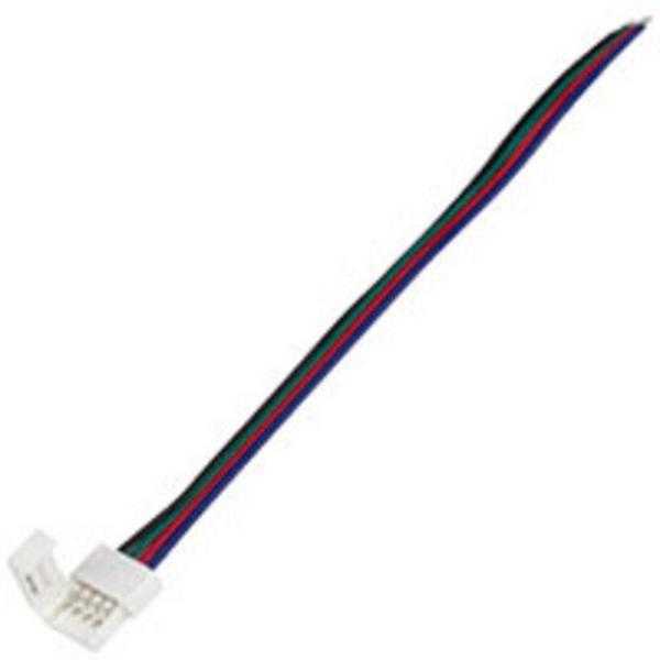 Clip Connector-Rgb 12/24V IP20 Standard 150mm Wire 10Pk Vegas, Ideal Electrical Catalogue Light Fittings Led Strip Accessories Spare Parts For Light Ribbon Hose Strip - Construction Supplies Australia