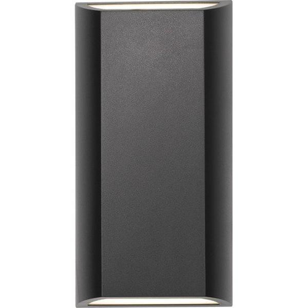WALL LIGHT LED 8W TRI COLOUR 570LM N/DIM IP65 BLACK UP/DOWN BLOC, Ideal Electrical Catalogue Light Fittings Ceiling Wall Lighting Ceiling Wall Luminaire - Construction Supplies Australia